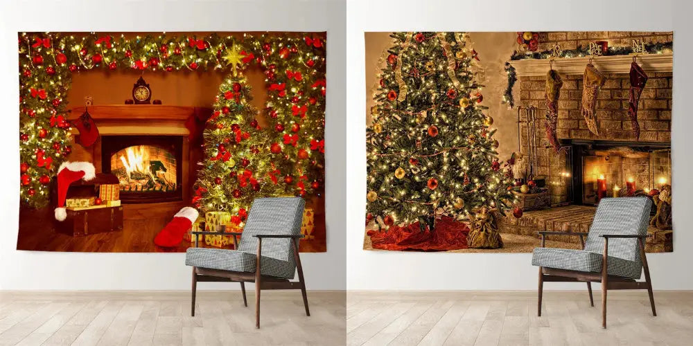 Unique Christmas Tree Ornaments Backdrops For Family - Aperturee