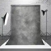 5x7ft gray concrete texture photography backdrop with black edges.