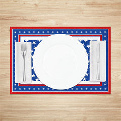 Aperturee - Stars Repeat Independence Day Set Of 4 Placemats