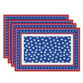 Aperturee - Stars Repeat Independence Day Set Of 4 Placemats