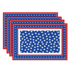 Aperturee - Stars Repeat Independence Day Set Of 4 Placemats