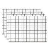 Aperturee - Modern White Black Plaid Dining Set Of 4 Placemats