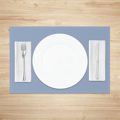 Aperturee - Haze Blue Premium Color Dining Set Of 4 Placemats