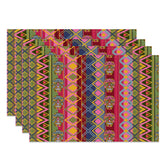 Aperturee - Vintage Colorful Skull National Set Of 4 Placemats
