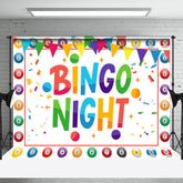 Aperturee - Big Lottery Colorful Ball Bingo Night Party Backdrop