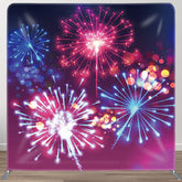 Aperturee - Aperturee Spark Blue Purple Gradient Bokeh Party Backdrop Cover