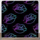 Aperturee - Aperturee Girl Power Neon Color Lips Black Party Backdrop Cover