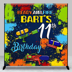 Aperturee - Aperturee Paintball Game Custom Name 11th Birthday Backdrop