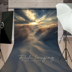 Aperturee - Aperturee Sunset Sky Beach Dusk Wheat Field Sweep Backdrop