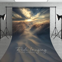 Aperturee - Aperturee Sunset Sky Beach Dusk Wheat Field Sweep Backdrop