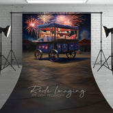 Aperturee - Aperturee Sparkle Trolley Shelf Independence Day Sweep Backdrop