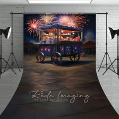 Aperturee - Aperturee Sparkle Trolley Shelf Independence Day Sweep Backdrop