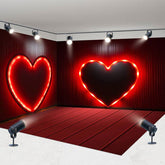 Aperturee - Aperturee Lighted Red Love Valentines Day Room Set Backdrop