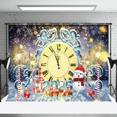 Aperturee - Happy New Year 2025 Countdown Christmas Backdrop