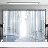 Aperturee - Infinitely Extending White Pillars Wedding Backdrop