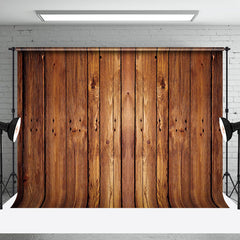 Aperturee - Retro Brown Wood Texture Backdrop for Photography