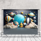 Aperturee - Aperturee Vibrant Galactic Adventure Planet Space Backdrop