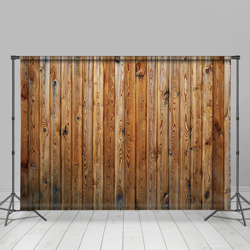 Aperturee - Aperturee Natural Retro Brown Wood Grain Photography Backdrop