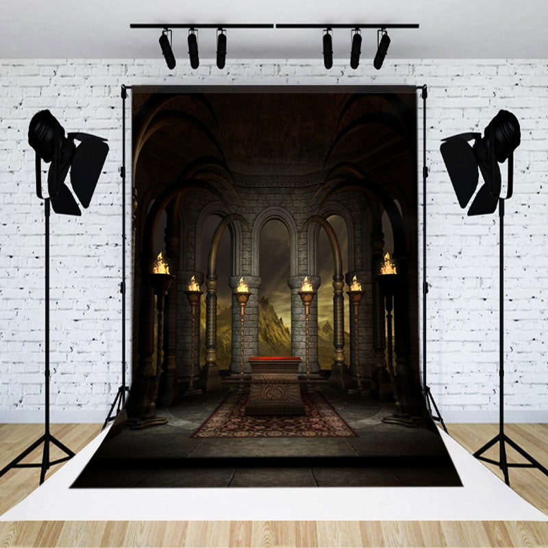 Aperturee - Retro Marble Building Sacrifice Photography Backdrop