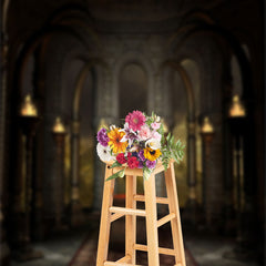 Aperturee - Retro Marble Building Sacrifice Photography Backdrop