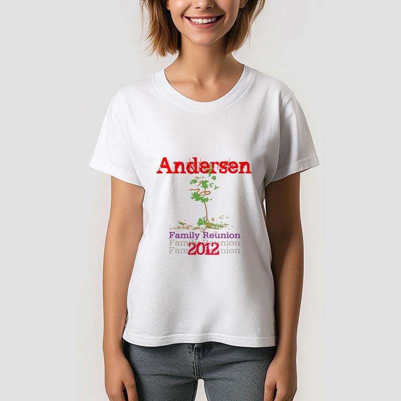 Aperturee - Custom Family Reunion Tree Vacation Tee Shirt