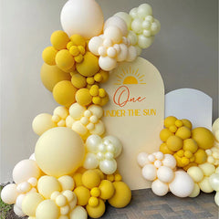 Aperturee First Trip Around Sun Happy Birthday Arch Backdrop