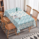 Aperturee - Aperturee Modern Pixel Art Rectangle Tablecloth For Home Decor