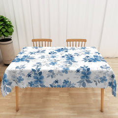 Aperturee Elegant Spring Tablecloth with Floral Patterns, for Wedding, Bridal Shower, or Formal Garden Party