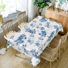 Aperturee Elegant Spring Tablecloth with Floral Patterns, for Wedding, Bridal Shower, or Formal Garden Party