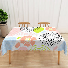 Aperturee Fresh Classical Plaid Tablecloth, for Traditional Farmhouse Kitchen and Everyday Dining Table Decor