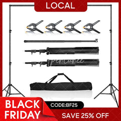 Aperturee - 10X10FT Metal Adjustable Photography Backdrop Stand