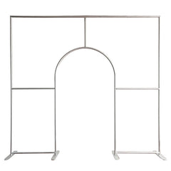 Aperturee - Silver 10X9FT Welcome Door Chiara Party Metal Stand