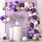 Aperturee Purple 129 Pack DIY Balloon Arch Kit | Garland Party Decorations - Gold | Pink
