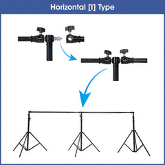 Aperturee - Aperturee 20x10ft Photography Backdrop Stand Kit for Room Set Adjustable Pipe Frame Stable for Studio and Event