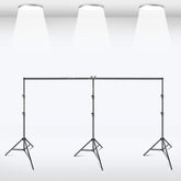 Aperturee - Aperturee 20x10ft Photography Backdrop Stand Kit for Room Set Adjustable Pipe Frame Stable for Studio and Event