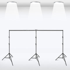 Aperturee - Aperturee 20x10ft Photography Backdrop Stand Kit for Room Set Adjustable Pipe Frame Stable for Studio and Event