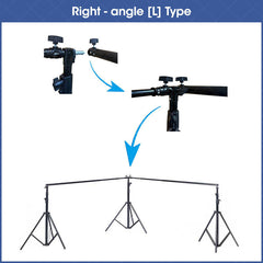 Aperturee - Aperturee 20x10ft Photography Backdrop Stand Kit for Room Set Adjustable Pipe Frame Stable for Studio and Event