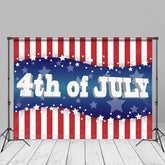 Aperturee - 4th July Red White Stripes Independence Day Backdrop