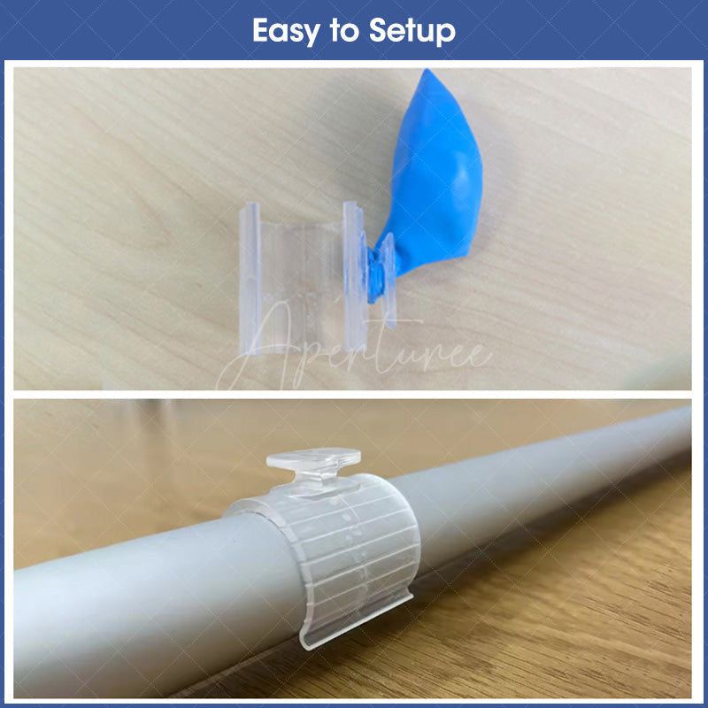 Aperturee - 5 Pack Magic Clips to Attach Balloons or Decor to the Circle Backdrop