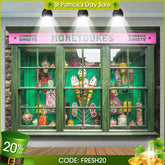 Aperturee - (7 Day Delivery) Aperturee Green Candyland Shop Honeydukes Birthday Backdrop