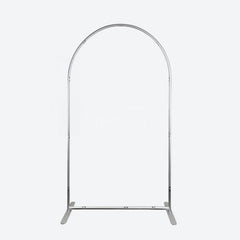 Aperturee - Aperturee Silver Wedding Backdrop Flower Arch Frame Party Decor