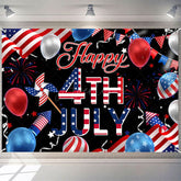 Aperturee - (7 Day Delivery) Aperturee Usa Flag 4th July Cheers Independence Day Backdrop