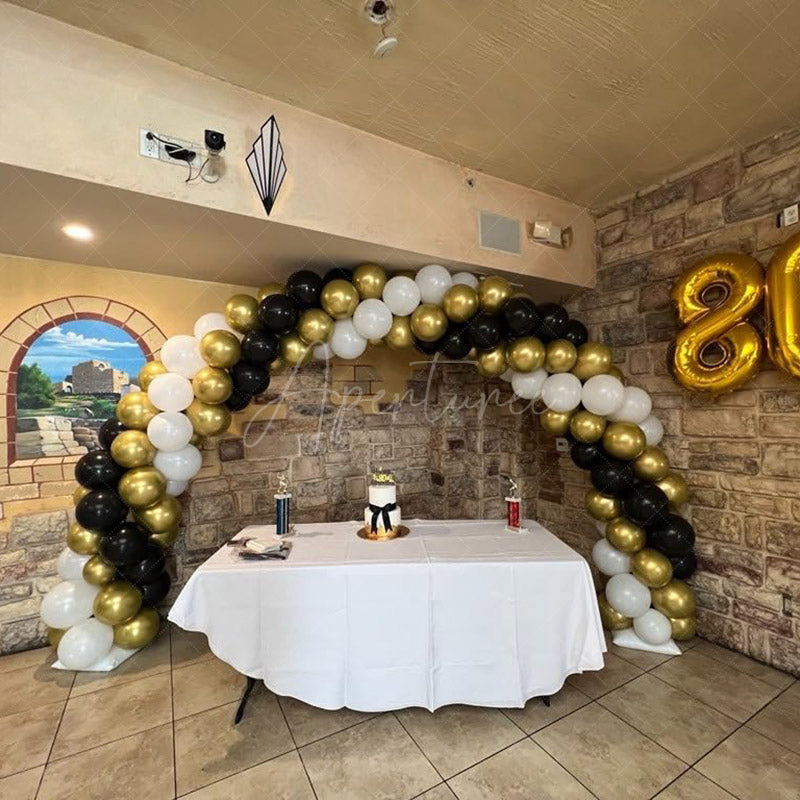 Aperturee - (7 Day Delivery) Wide Arch 10x8ft Wedding Stand Balloon Semi-circle Frame