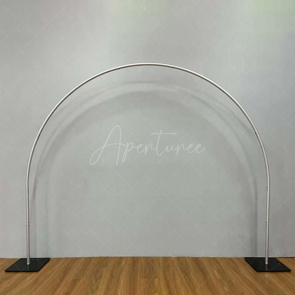 Aperturee - (7 Day Delivery) Wide Arch 10x8ft Wedding Stand Balloon Semi-circle Frame