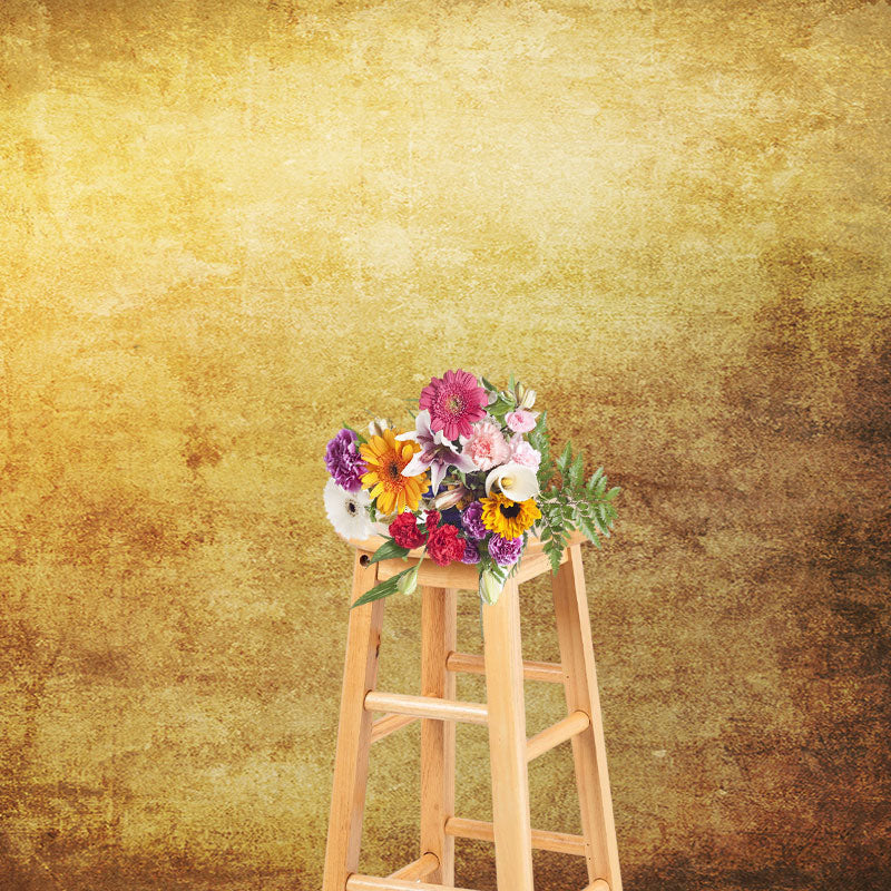 Aperturee - A Bit Rusty Yellow Abstract Texture Photography Backdrop