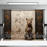 Aperturee - Abstract Dualtone Paint Leopard Retro Wall Backdrop