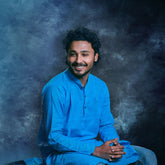 Aperturee - Abstract Frosty Blue Photography Studio Backdrop