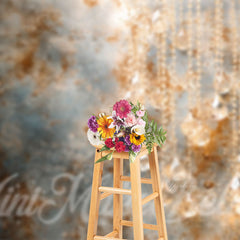 Aperturee - Abstract Glowing Crystal Pendant Retro Wall Backdrop