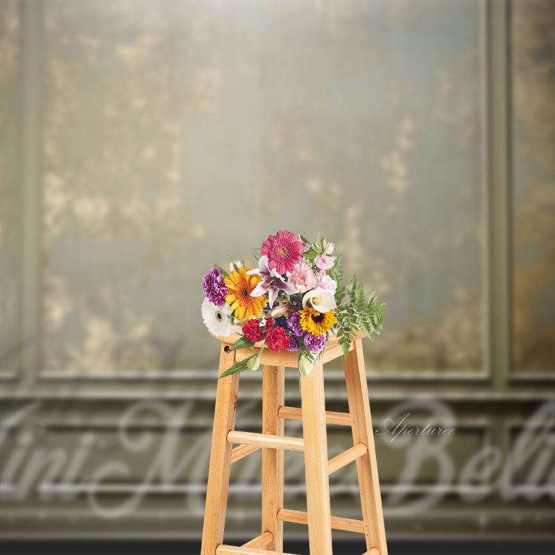 Aperturee - Abstract Gray Trim Moulding Retro Wall Backdrop