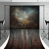 Aperturee - Abstract Old Masters Dark Wood Texture Sweep Backdrop